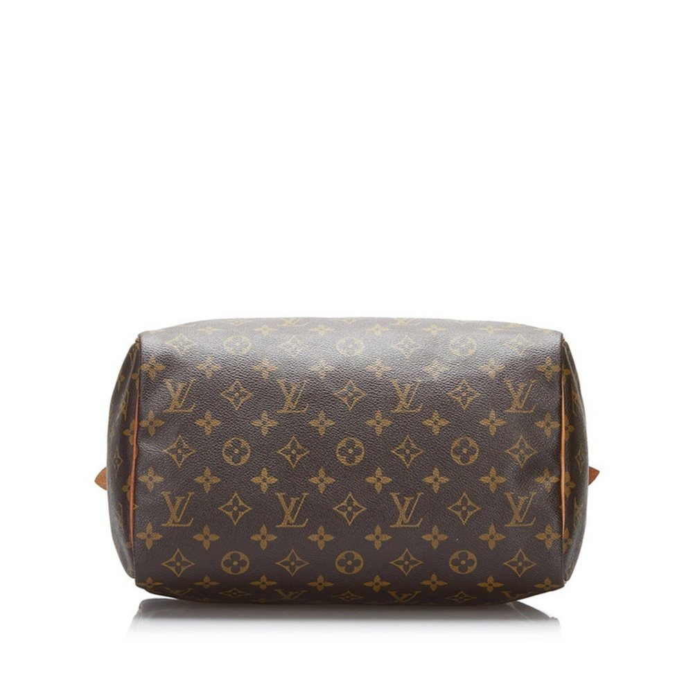 Louis Vuitton Monogram Speedy 30 Handbag Boston M41526 Brown PVC Leather Ladi... - Picture 4 of 11